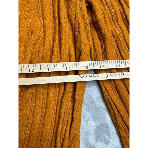 Anthropologie Maeve Rafela Hacci Surplice Top Womens XS Long Sleeve Brown - Picture 13 of 14